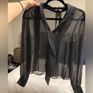 Joie Dowa Polka Dot blouse S